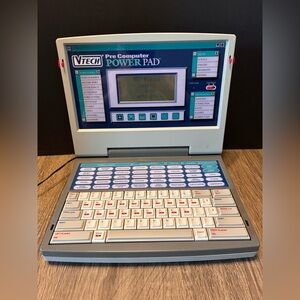 Vtech Pre Computer Power Pad Vintage Educational Laptop Tested Working